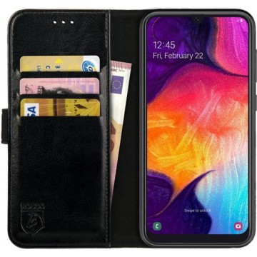 Rosso Element Samsung Galaxy A50 Hoesje Book Cover Zwart