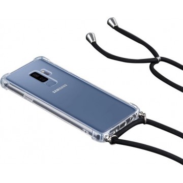 FONU Siliconen Anti-Shock Backcover Hoesje Met Koord Samsung Galaxy S9 Plus