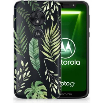Motorola Moto G7 Play Uniek TPU Hoesje Leaves