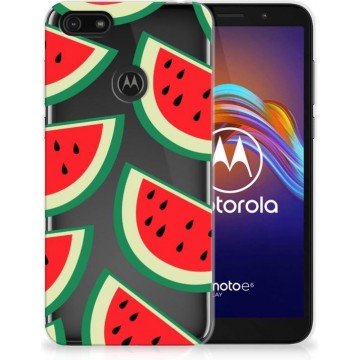 Telefoon Hoesje Motorola Moto E6 Play Hoesje Bumper Doorzichtig Watermelons