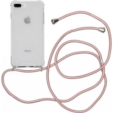 iMoshion Backcover met koord iPhone 8 Plus / 7 Plus hoesje - Rosé Goud