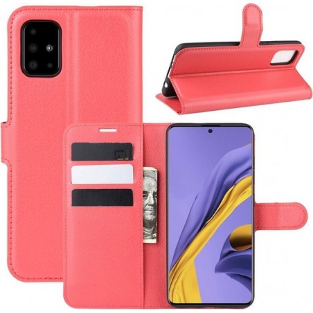Samsung Galaxy A51 Hoesje - Book Case - Rood