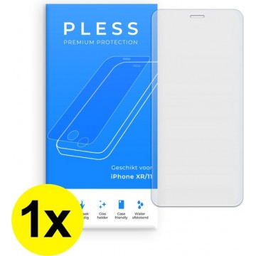 1x Screenprotector iPhone XR en iPhone 11 - Beschermglas Tempered Glass Cover - Pless®