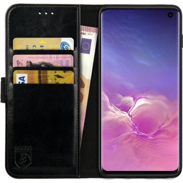 Rosso Element Samsung Galaxy S10 Hoesje Book Cover Zwart