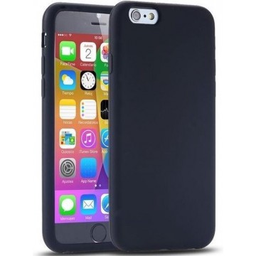 iPhone 6 4 7 - TPU Back Case Hoesje Siliconen Zwart
