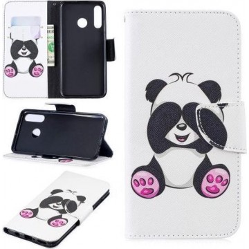 Huawei P30 Lite wallet agenda hoesje panda beer
