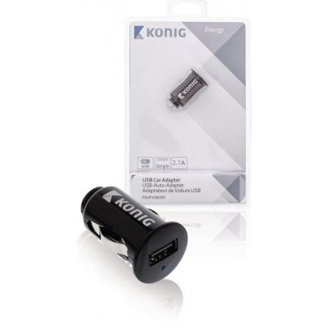 König P.SUP.USB205 Auto Zwart oplader voor mobiele apparatuur