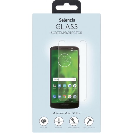 Selencia Gehard Glas Screenprotector voor Motorola Moto G6 Plus