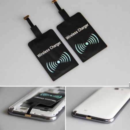 Micro USB Wireless Charging Receiver – Draadloos Oplaad Ontvanger – Plug in/uit – Wireless Qi receiver