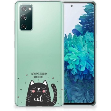 Telefoon Hoesje Samsung Galaxy S20 FE Mobiel Case Cat Good Day