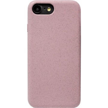 ADEL Tarwe Stro TPU Back Cover Softcase Hoesje voor iPhone SE (2020)/ 8/ 7 - Duurzaam afbreekbaar Milieuvriendelijk Roze