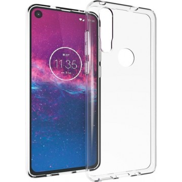 Accezz Clear Backcover Motorola One Action hoesje - Transparant
