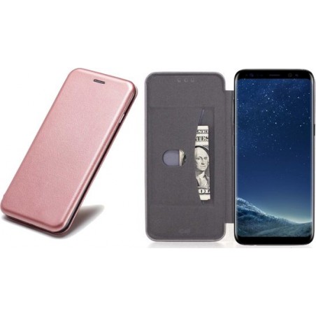 Samsung S8 Hoesje - Samsung Galaxy S8 Hoesje - Book Case Slim Wallet Roségoud