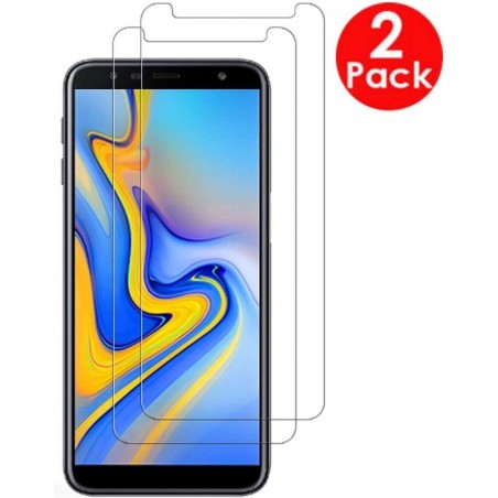 Samsung Galaxy J4 Plus 2018 Screenprotector Glas - Tempered Glass Screen Protector - 2x