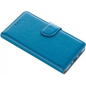 Xssive Hoesje turquoise book case en 2 stuks tempered glass voor Huawei P10 Lite