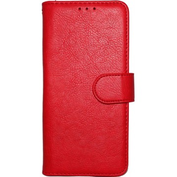 Apple iPhone XR Hoesje - Hoge Kwaliteit Portemonnee Book Case - Rood