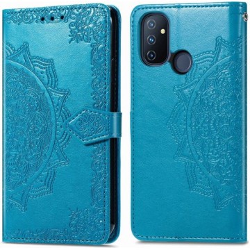 iMoshion Mandala Booktype OnePlus Nord N100 hoesje - Turquoise