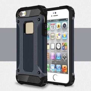 Armor Hybrid Case iPhone 5 / 5S /SE - Blauw