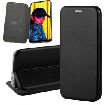 Hoesje voor Huawei P Smart (2019) Book Case Portemonnee TPU Wallet met Pasjeshouder van iCall - Zwart