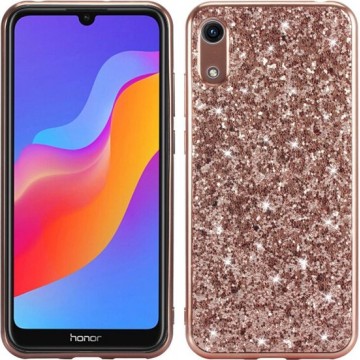 Huawei Y6 (2019) / Y6s Hoesje - Glitter TPU - Rose Gold