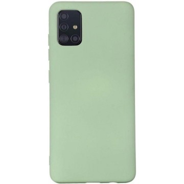 Samsung Galaxy A51 Hoesje Flexibel Siliconen Groen