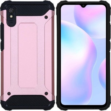 iMoshion Rugged Xtreme Backcover Xiaomi Redmi 9A hoesje - Rosé Goud
