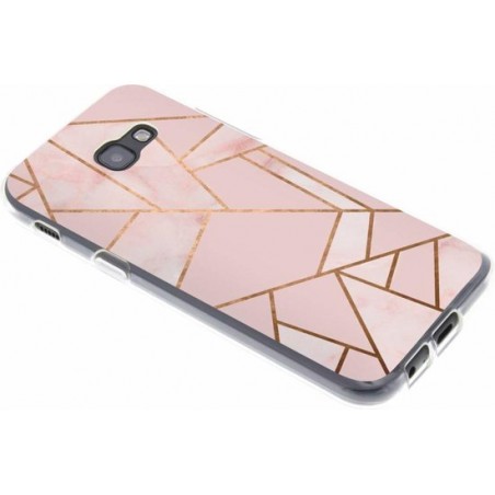 Design Backcover Samsung Galaxy A5 (2017) hoesje - Grafisch Roze / Koper