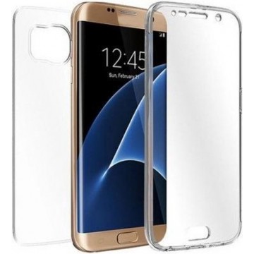 Silicone hoesje voor en achter geschikt voor Samsung Galaxy S7 Transparant