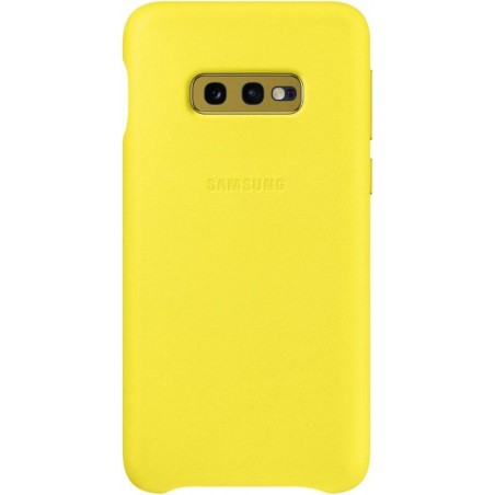 Samsung lederen cover - geel - voor Samsung Galaxy S10e