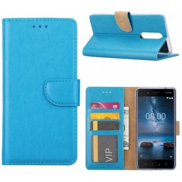 OnePlus 5 cover Portemonnee hoesje / book case Blauw