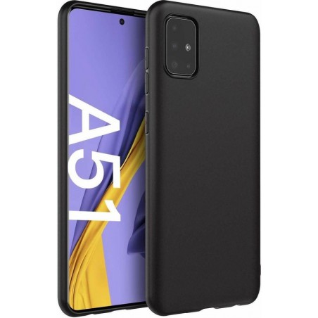 Samsung Galaxy A51 - Silicone Hoesje - Zwart