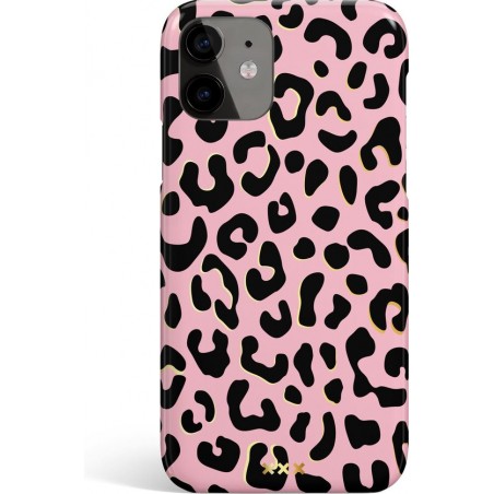 Eclatant Amsterdam iPhone 11 Fashion Case Pink Leopard - gratis screen protector