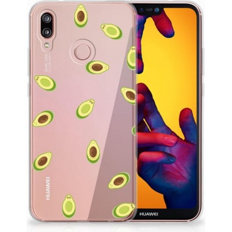 Huawei P20 Lite TPU Siliconen Hoesje Avocado