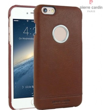 Pierre Cardin Backcover hoesje Rood - Stijlvol - Leer - iPhone 6/6S Plus - Luxe cover