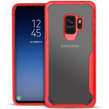 Samsung Galaxy S9 (G960) - Soft TPU Bumper Case - Rood / Transparant