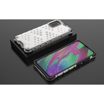 Mobigear Shockproof Honeycomb Hoesje Transparant Samsung Galaxy A41