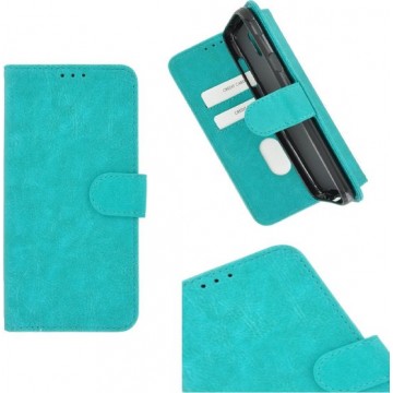 Samsung Galaxy A51 / A51s Hoes Wallet Book Case hoesje Turquoise cover Pearlycase
