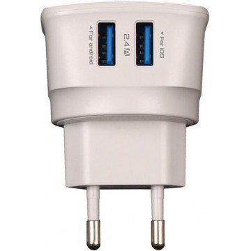 LDNIO - 2 USB Oplader Stekker Thuislader met LED - Microsoft