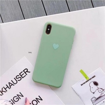 Telefoonhoesje voor iPhone X en iPhone Xs - Soft Touch Siliconen Smartphone Case - Back Cover - Groen