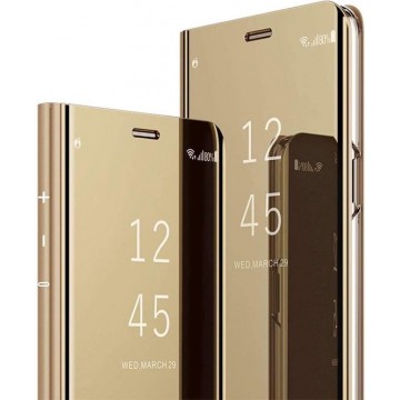 Samsung Galaxy Note 10 Plus Hoesje - Clear View Cover - Goud