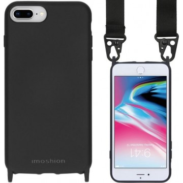 iMoshion Color Backcover met koord - Nylon Strap iPhone 8 Plus / 7 Plus - Zwart