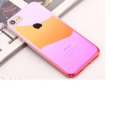 Apple Iphone 7 / 8 / SE2020 Cover hoesje glanzend (transparant, roze)