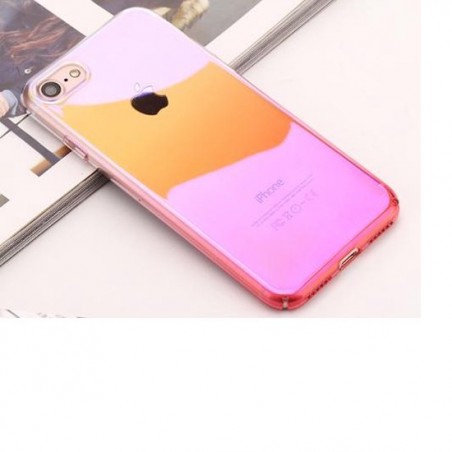 Apple Iphone 7 / 8 / SE2020 Cover hoesje glanzend (transparant, roze)