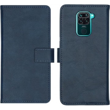iMoshion Luxe Booktype Xiaomi Redmi Note 9 hoesje - Donkerblauw