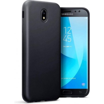 Samsung Galaxy J3 2017 Hoesje - Siliconen Back Cover - Zwart