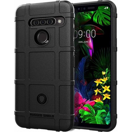 LG G8s ThinQ hoesje - Heavy Armor TPU Bumper - Zwart