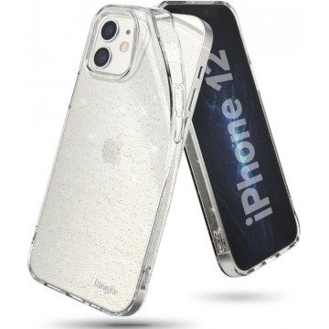 Air Backcover voor iPhone 12, iPhone 12 Pro - transparant Glitter