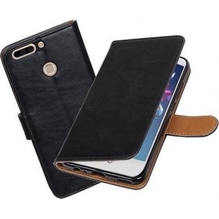 BestCases.nl Huawei Honor 8 Pro / V9 Pull-Up booktype hoesje Zwart