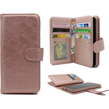 Samsung Galaxy S8 Hoesje - Hoge Kwaliteit Portemonnee Book Case met Extra Vakken - Roségoud