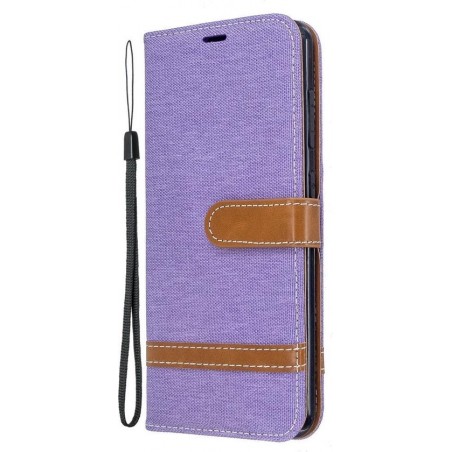 Nokia 6.2 / 7.2 Hoesje - Denim Book Case - Paars